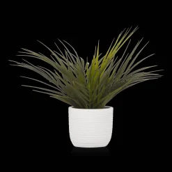 Textured Ceramic Potted Tropical Plant Artificial Plants
