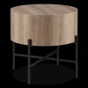 Online Veneer and Metal Side Table Side Tables|Coffee Tables & Side Tables