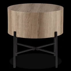 Online Veneer and Metal Side Table Side Tables|Coffee Tables & Side Tables