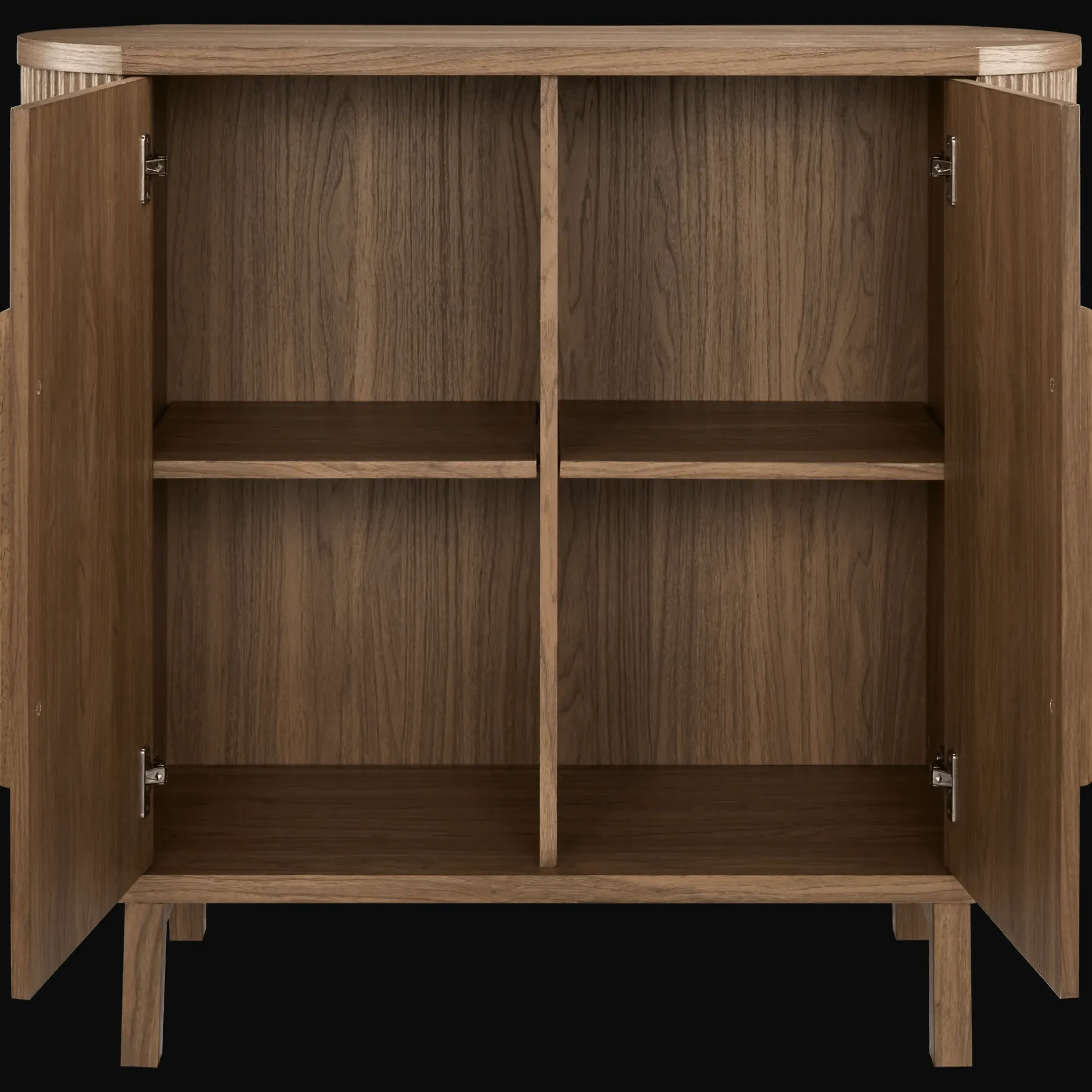 Outlet Walnut Veneer Buffet With Two Doors Furniture Accessories|Buffet Tables & Credenzas