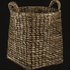 Outlet Water Hyacinth Brown Basket Storage Baskets & Hampers|Storage & Baskets