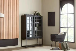 Waterfall Eucalyptus in Black Pot Artificial Plants