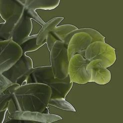 Waterfall Eucalyptus in Black Pot Artificial Plants