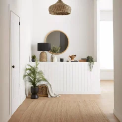 Waterfall Eucalyptus in Black Pot Artificial Plants