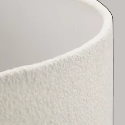 New White Boucle Lamp Shade Lamp Shades