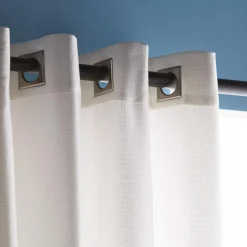 Outlet White Bunga Panel Curtain Room Darkening & Light Filtering Curtains