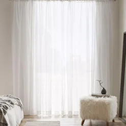 Best White Carla Sheer Curtain Sheer Curtains & Window Sheer Panels