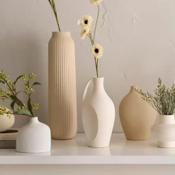 Outlet White Ceramic Table Vase Modern Decorative Vases|Home Decorative Items & Objects