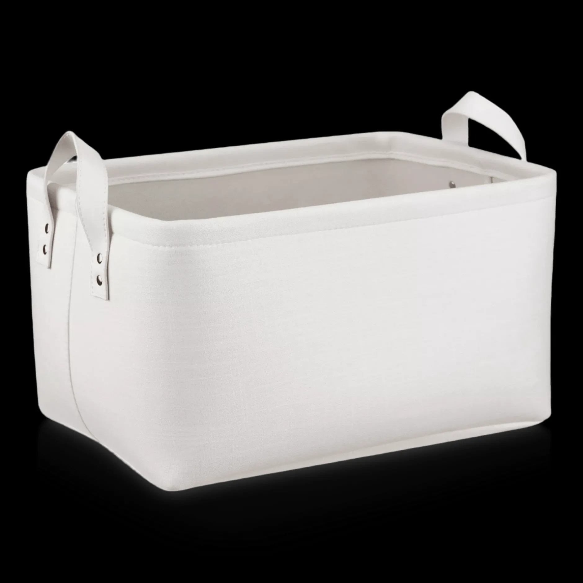 Online White Chita Storage Basket with Handles Storage Baskets & Hampers|Storage & Baskets