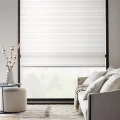 Hot White Cordless Sheer Shade Window Blinds & Shades