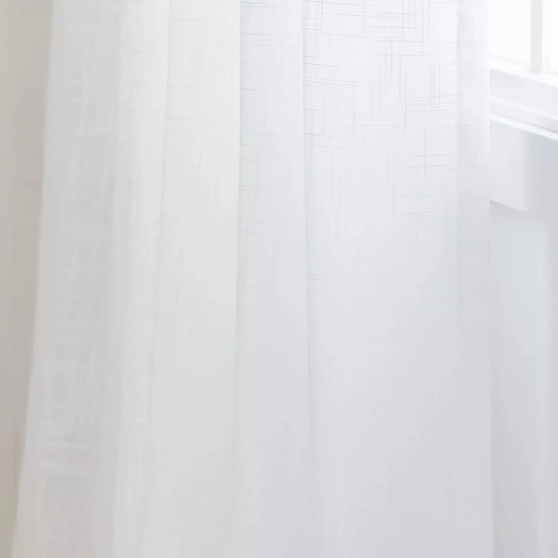 New White Darja Sheer Curtain Sheer Curtains & Window Sheer Panels