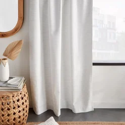 Hot White Dayni Blackout Back-Tab Curtain Sheer Curtains & Window Sheer Panels|Blackout Window Curtains