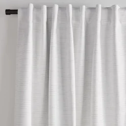 Hot White Dayni Blackout Back-Tab Curtain Sheer Curtains & Window Sheer Panels|Blackout Window Curtains