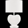 Clearance White Heart Shaped Table Lamp Junior Lighting