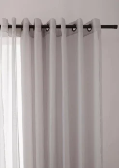 Discount White Kacha Sheer Curtain Sheer Curtains & Window Sheer Panels