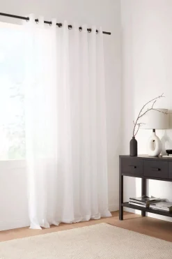 Discount White Kacha Sheer Curtain Sheer Curtains & Window Sheer Panels