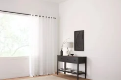 Discount White Kacha Sheer Curtain Sheer Curtains & Window Sheer Panels