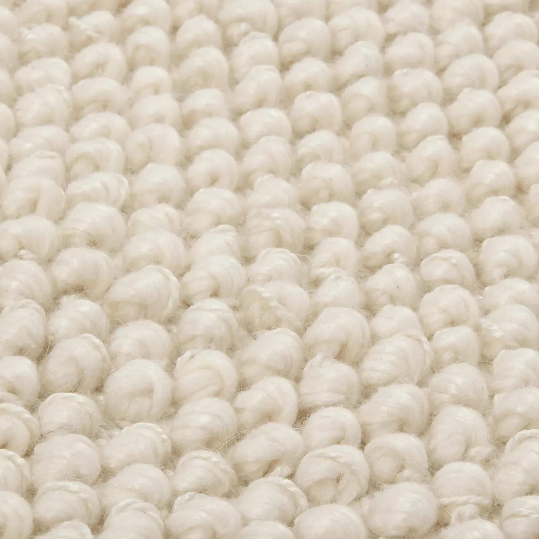 White Landric Polyester Rug Rugs