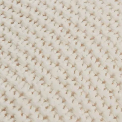 White Lonny Knit Throw Pillow Decorative Throw Pillows