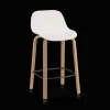 Discount White Plastic and Wood Metal Veneer Counter Stool Furniture Accessories|Bar & Counter Stools