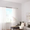 Discount White Rod Pocket Sheer Curtain Sheer Curtains & Window Sheer Panels