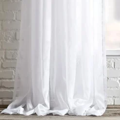 Discount White Rod Pocket Sheer Curtain Sheer Curtains & Window Sheer Panels