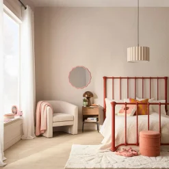 Online White Scalloped Mirror Junior Wall Decor & Mirrors