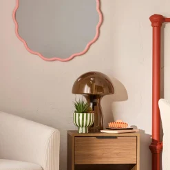 Online White Scalloped Mirror Junior Wall Decor & Mirrors