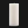 Hot White Tall Ribbed Candle Candles & Candle Stick Holders