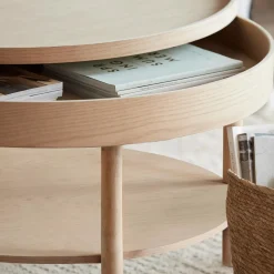 Outlet Wooden Round Coffee Table with Lift Top Coffee Tables|Coffee Tables & Side Tables