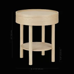 Online Wooden Round Side Table with Lift Top Side Tables|Coffee Tables & Side Tables