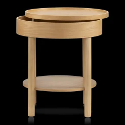 Online Wooden Round Side Table with Lift Top Side Tables|Coffee Tables & Side Tables