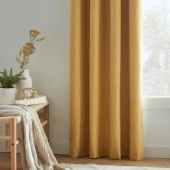 Outlet Yellow Chita Blackout Curtain Sheer Curtains & Window Sheer Panels|Blackout Window Curtains